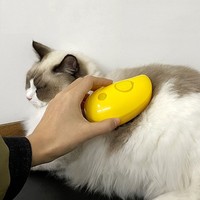 Spray électrique pour animaux de compagnie Massage enlevant les cheveux emmêlés et lâches Perte d'animaux Chien Bain à vapeur Massage Brosse à vapeur