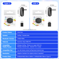 Actualizaciones de Firmware en Línea, Nuevas Funciones y Mejoras de Rendimiento, Carlinkit Ultra3 Wifi6, Puerto USB, Adaptador Inalámbrico Carplay Aibox