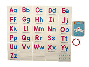 Cartes mémoire personnalisées, jeux éducatifs scientifiques, cartes de phonétique, cartes mémoire personnalisées pour enfants avec boîte en plastique - Product Image 1