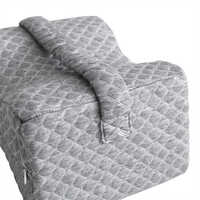 Oreiller de jambe et de genou en mousse à mémoire de forme confortable pour les dormeurs latéraux-Oreiller de jambe de soulagement de la douleur sciatique pour dormir sur le côté