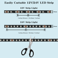 Tira de LED RGBIC Direccionable 5050, Tira de Luz LED RGB de 10m/5m, Rollo WS2811, PCB de 10mm, para E-Sport, KTV, Bar, Personalizable, Impermeable IP65/IP67