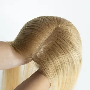 All'ingrosso di alta qualità Mono Base capelli umani Topper da donna trattamento di perdita di capelli Topper di pizzo topper capelli capelli