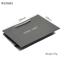 WEIMEI boîte de papier blanche personnalisée de qualité supérieure bague collier pochette à bijoux petit sac en velours et boîte à bijoux