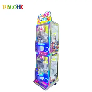Wholesale Kids' Double Layer Crane Machine Toy Coin-Operated Lucky Prize Doll Claw Clamps Game