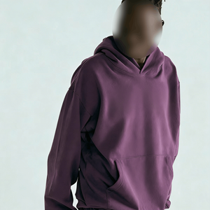 Unisex Cotton Hoodie Drop Shoulder Puff Sleeves Printed Daily Wear Comfortable Hoodie Customized Logo Streetwear Wholesale - Product Image 5