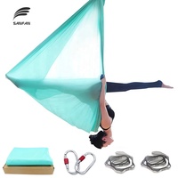 SANFAN 5m 6m 7m 8m Hamac volant violet pour yoga aérien, Trapeze rose, Sling, pour inversion par gravité, usage domestique et salle de sport