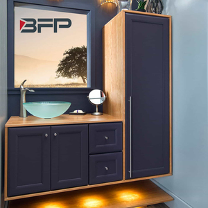 Bathroom Handle Design Free Customized Design Chinese Factory Smart Dark Color Vanity Pure Color for Sale - Product Image 1