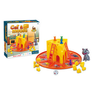 Gioco da Tavolo Avventura del Topo e del Gatto Emozionante Inseguimento del Formaggio Gioco in Plastica per Bambini Famiglie Interattivo Strategico Divertente per Feste - Product Image 6