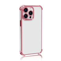 Coque de téléphone en TPU galvanisée transparente pour Samsung S24 S25 Plus accessoire de protection d'objectif Pro anti-choc
