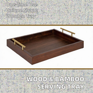 Design moderno, vassoio di bambù in legno, - Product Image 2