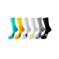 Chaussettes de sport pour hommes en tricot, chaussettes de course pour activités de plein air, anti-odeurs, à semelle épaisse et coussinets en tissu éponge