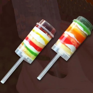 قالب آيس كريم أسطواني سعة 100 مل للضغط، قالب خبز يدوي الصنع، كوب آيس كريم للحلويات بالضغط، الحد الأدنى للطلب 100 قطعة - Product Image 5