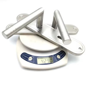 Cerradura de Palanca Moderna y Minimalista de Aleación de Zinc, Manija Cuadrada para Puerta Interior de Madera, Silenciosa y de Lujo - Product Image 1
