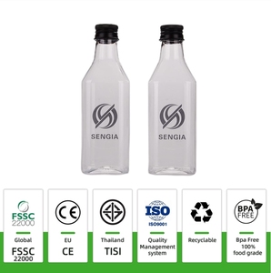 Botellas de alcohol PET personalizadas de 200ml, contenedores transparentes para whisky, ron, <span class=keywords><strong>Pisco</strong></span>, licores Premium con etiquetas - Product Image 2