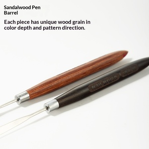 Espátula para Base <span class=keywords><strong>de</strong></span> Maquillaje Estilo Japonés, <span class=keywords><strong>Palo</strong></span> para Mezclar Colores y Ajustar Pegamento, Mango <span class=keywords><strong>de</strong></span> Madera <span class=keywords><strong>de</strong></span> Palisandro Natural, Acero Inoxidable - Product Image 3