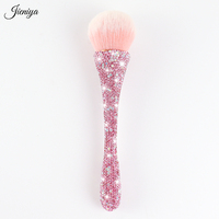 Kit d'outils pour ongles rose avec strass : polisseuse, perceuse à ongles, aspirateur de manucure, lampe UV et brosse anti-poussière