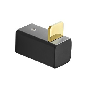 Porte-manteau mural moderne minimaliste en laiton plaqué or, sans perçage, pour salle de bain, porte, rangement de clés et chapeaux - Product Image 1