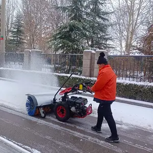 Full Gear Drive Multifuncional Mano Push Snow Plow Roller Brush Snow Sweeper Máquina de eliminación de nieve