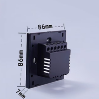 Coque d'interrupteur intelligent Boîtier universel UK/EU/CN Utilisation générale marche-arrêt écran tactile clé montage mural boîte en plastique 86*86*7mm CN119A