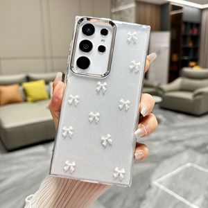 Funda de teléfono con lazo bonito transparente liso para <span class=keywords><strong>Samsung</strong></span> S25 24 <span class=keywords><strong>23</strong></span> Ultra Plus FE A56 55 35 26, funda de teléfono <span class=keywords><strong>a</strong></span> prueba de golpes - Product Image 3