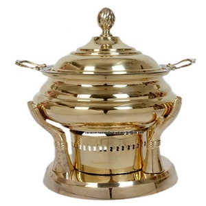 Ensemble de serveurs de chauffe-plats en laiton pour la restauration Chauffe-buffet commercial pour les fêtes, banquets et événements de mariage - Product Image 3
