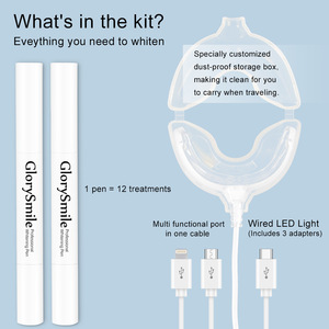 ชุดฟอกสีฟัน GlorySmile พร้อมระบบไฟ LED สำหรับใช้ที่บ้าน ปากกาฟอกสีฟันระดับมืออาชีพพร้อมเจล ใช้ได้ 22 ครั้ง - Product Image 4
