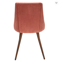 Ensemble de chaises de salle à manger nordiques, meubles de salle à manger de cuisine moderne de luxe, chaise de salle à manger en velours pour salle à manger, restaurant