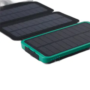 Hot Model Folding 10000mAh Outdoor Triple Defense Tianneng Solar Mobile Power For Outdoors