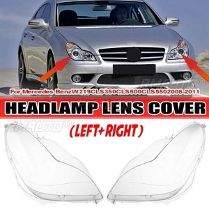 ฝาครอบไฟหน้ารถยนต์ RMAUTO ฝาครอบโคมไฟใสสำหรับ Mercedes Benz CLS W219 2006-2011 อุปกรณ์ตกแต่งรถยนต์ - Product Image 2