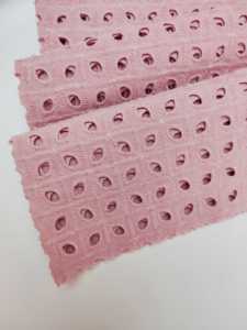 Évider tissé <span class=keywords><strong>français</strong></span> Guipure fantaisie Style plaine teint coloré Voile coton broderie tissu - Product Image 6