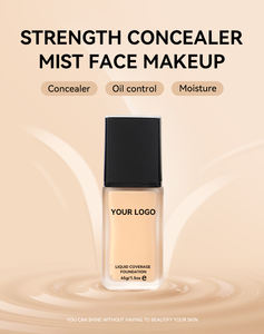 레디 스톡 10 컬러 미백 모이스처 라이저 컨실러 맞춤형 로고가있는 어두운 피부 톤을위한 플랫 모양 액체 기초 - Product Image 4