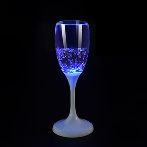 Custom Led lampeggiante tazze bevande succo di acqua di vino luce acqua bicchieri bicchieri tazze nel buio Glow tazza di vetro per bere - Product Image 4