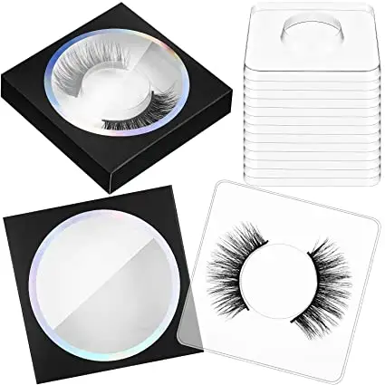 Wimpern verpackungs box Soft Line Kunststoff Wimpern etui Quadrat Falsche Wimpern verpacken leere Wimpern halter Verpackungs boxen mit Wimpern schalen