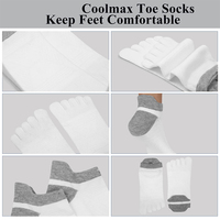 Chaussettes de course à pied pour femme 5 orteils Athletic Compression