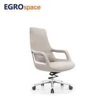Fauteuil de direction pivotant en cuir de luxe EGROspace pour bureau, conférence et personnel