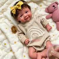 Poupées Reborn Vivienne durables de 12/17 pouces, entièrement en silicone, réalistes, anatomiquement correctes, avec cheveux implantés, objet de collection artistique, jouet cadeau