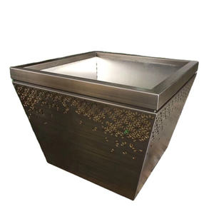 Grand pot de fleur carré <span class=keywords><strong>xxl</strong></span> <span class=keywords><strong>jardinière</strong></span> extérieure en métal - Product Image 3