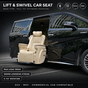 Asiento Giratorio para Silla de Ruedas con Deslizamiento Eléctrico, Asiento de Transferencia para Cuidadores, Sin Elevación, para SUV y MPV - Product Image 1