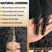 Perruque X-TRESS Synthétique Lace Front pour Femmes Noires 20 Pouces, Bouclée Naturelle au Quotidien, Raie Centrale, Fibre Résistante à la Chaleur