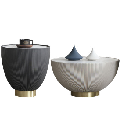 Светильник, роскошный круглый стол с каменной плитой, боковой стол комплект, современный минималистичный дизайнерский Специальный Круглый скандинавский журнальный столик