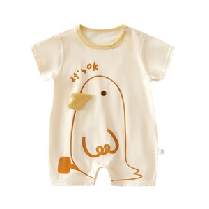 Body para Bebé, Verano, Delgado, Manga Corta, Unisex, Algodón, Clase A, Sin Costuras - Product Image 5