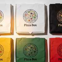 Boîte à pizza doublée de papier aluminium, fabrication OEM, impression personnalisée, emballage de qualité pour les restaurants à emporter et la livraison de nourriture