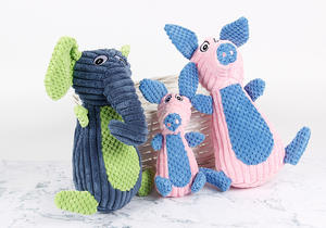 حيوان أليف أساسي لطيف لمشاهد التفاعل بين القطط والكلاب ، ألعاب حيوانات أليفة من القطيفة على شكل حيوان لصنع الصوت ومقاومة للمضغ - Product Image 4