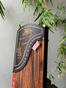 Instrumento de madeira guzheng gravado de alta qualidade, padrão 21, instrumento chinês de madeira - Product Image 2