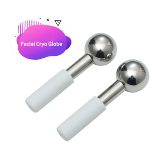 Beauty Tool Cooling Facial Massage <b>Roller</b> Ice Globes Facial Cold <b>Roller</b> Hand Held Cooling Facial Massage <b>Metal</b> Mini Ice Globes - Product Image 2