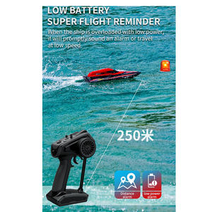 <span class=keywords><strong>Barca</strong></span> <span class=keywords><strong>RC</strong></span> Elettrica ad Alta Velocità 2.4Ghz per Esterni, Motore Brushless, Avviso Batteria Scarica, Telecomando a Lungo Raggio 150M, Nave Giocattolo 40km/h - Product Image 3