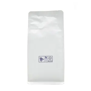 फ्लैट बॉटम टी कॉफी पेट स्नैक फूड मायलर बैग के लिए जिपर के साथ सीएम कस्टम प्रिंटिंग सेल्फ सीलिंग साइड गसेट पाउच