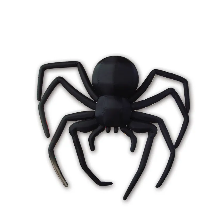 Halloween Zwarte Decoratie Giant Opblaasbare Spider Met Led