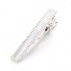 ของขวัญส่งเสริมการขายแบบกำหนดเอง ชุดกระดุมข้อมือและที่หนีบเนคไทเปลือกมุกคุณภาพสูง - Product Image 2