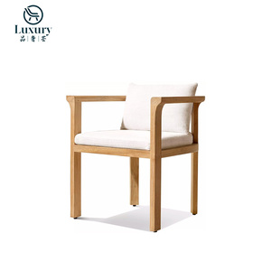 Đồ Nội Thất Ngoài Trời Thiết Lập Phong Cách Hiện Đại Gỗ Tếch Khung Không Thấm Nước Đệm Vườn Bảng Và Ghế Đặt Cho Khách Sạn - Product Image 5